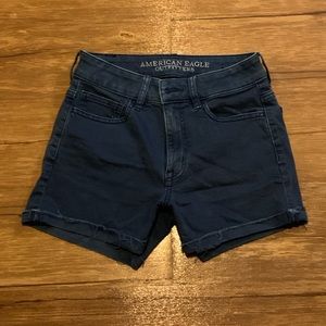 Navy blue American Eagle high rise shorts